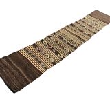 Neutral Vintage Wool Kilim Runner