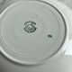 Longwy salad bowl with blue and orange floral decoration.