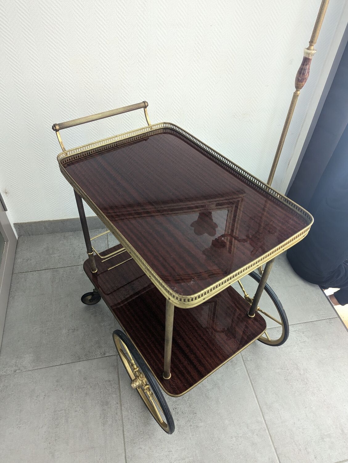 Vintage bar trolley