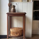 Art Deco bedside table in solid wood