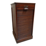 Antique filing cabinet with roller shutter