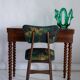 Mid-century butterfly chair, Schwarzwald linen by Dedar, dark wood, Europe, 1960s