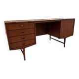 Vintage teak desk: double-sided