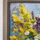 Peinture à l'huile - Bouquet de P. Monnet