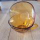 2 tasses à thé en verre ambré  Vereco
