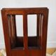 Vintage brutalist umbrella stand made of solid wood.