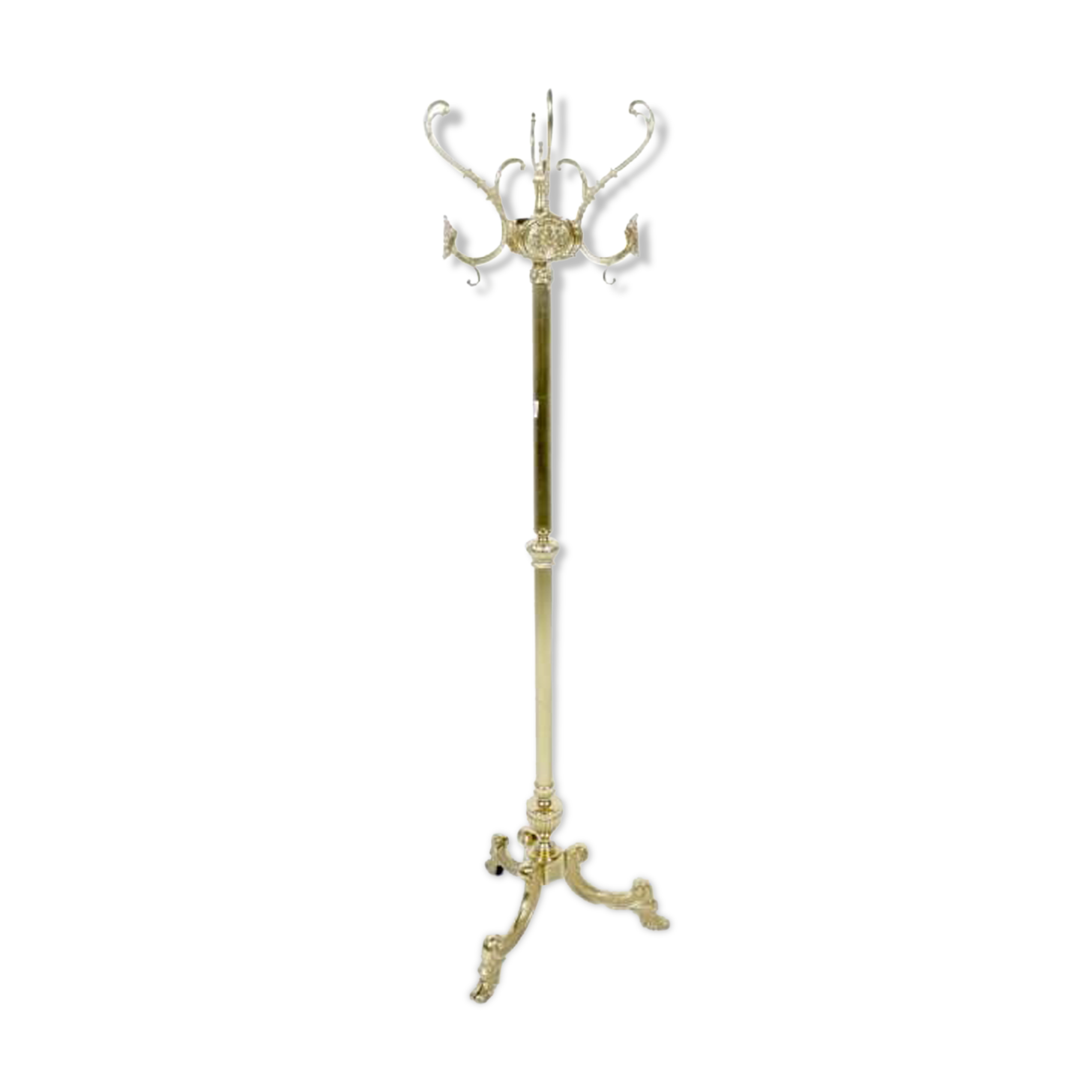 Gold metal coat rack baroque style