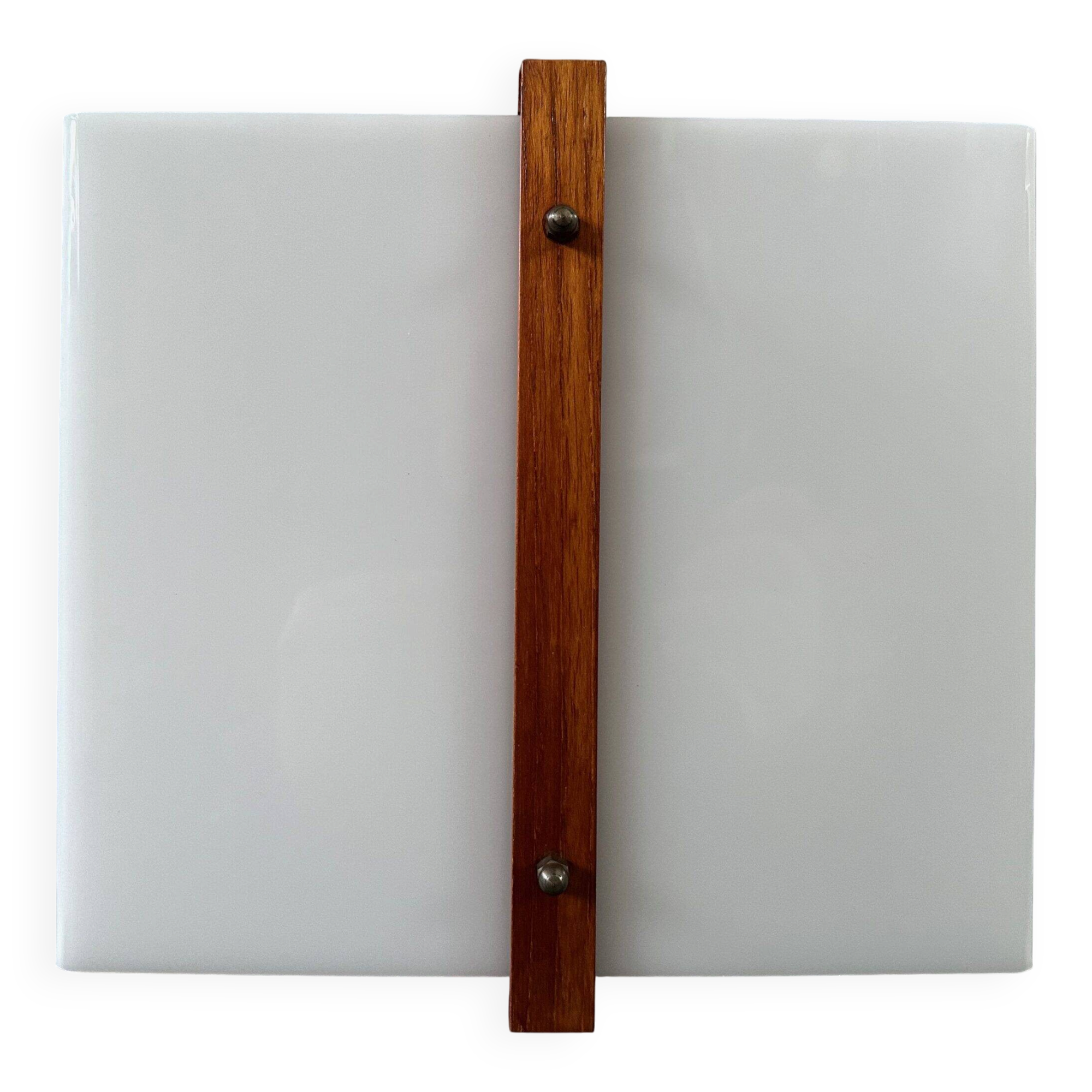 Lampe murale vintage – teck et plexiglas – RAAK