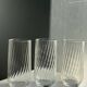Set of 6 orangeade glasses in ribbed glass