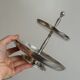 Small silver-plated metal sweets server