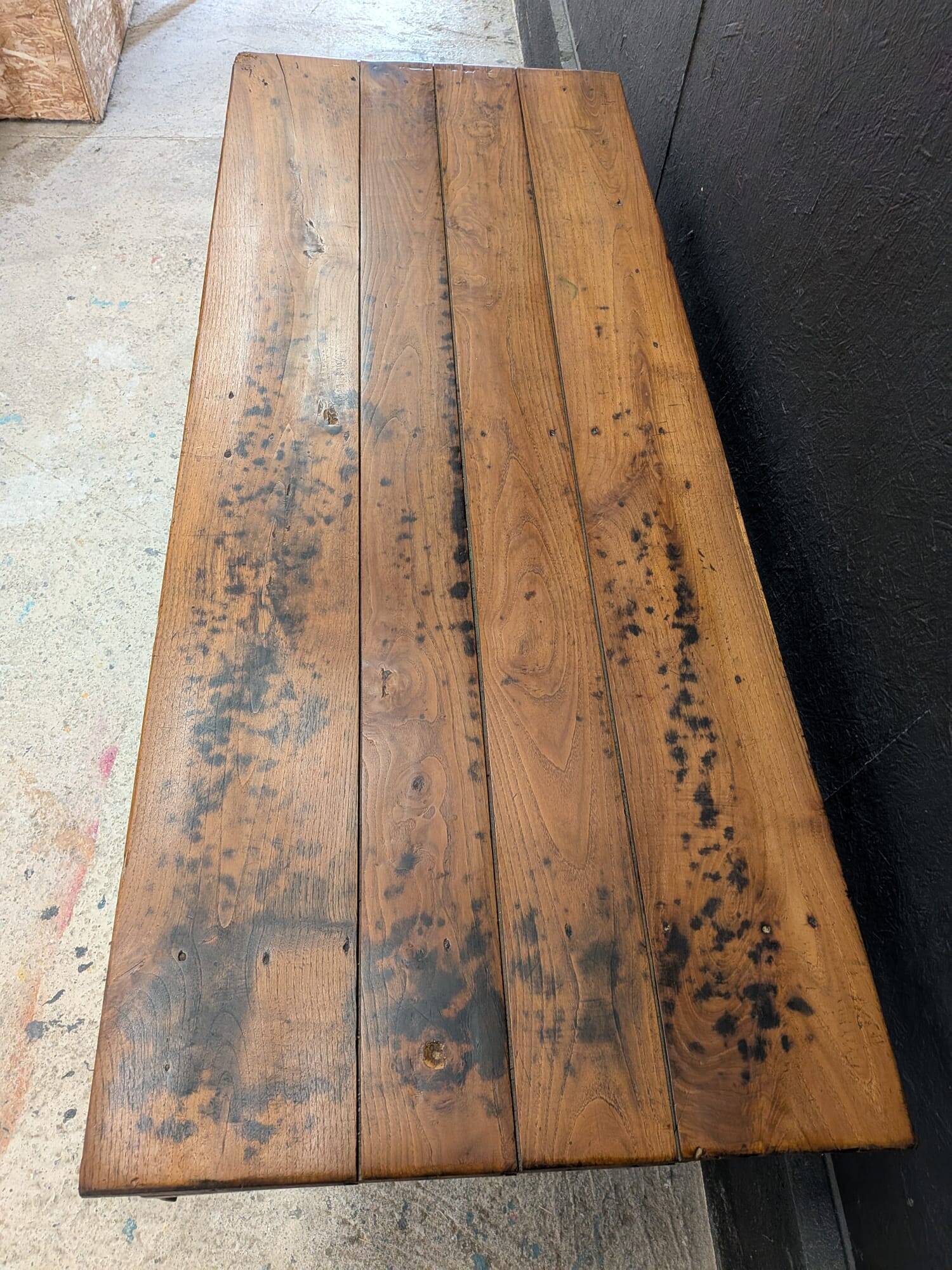 Table de ferme de cuisine fin XIXeme