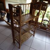 Rattan-bamboo shelf