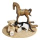 Wooden rocking horse