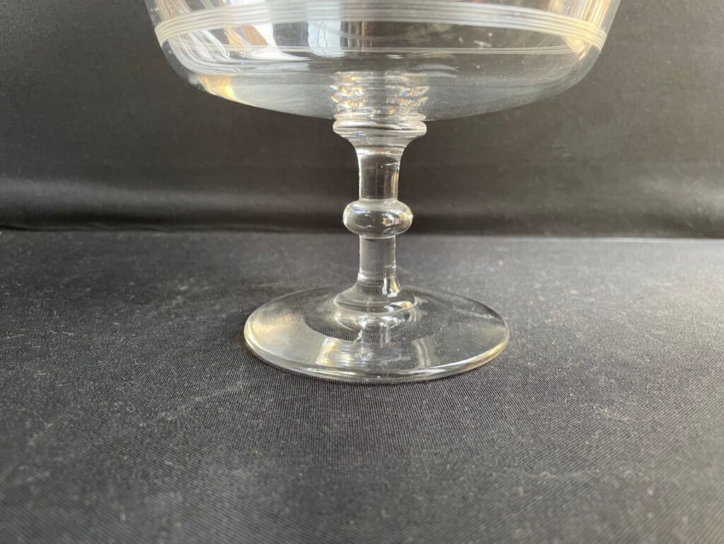 Compotier baccarat engraving nets