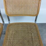 Set of 2 chairs Cesca B32 by Marcel Breuer