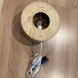 Large wooden wall light, Scandinavian design, 1950s.