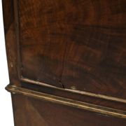 Large Antique English Chest of Drawers Bow Front 1860 Mahogany Veneer 106cm