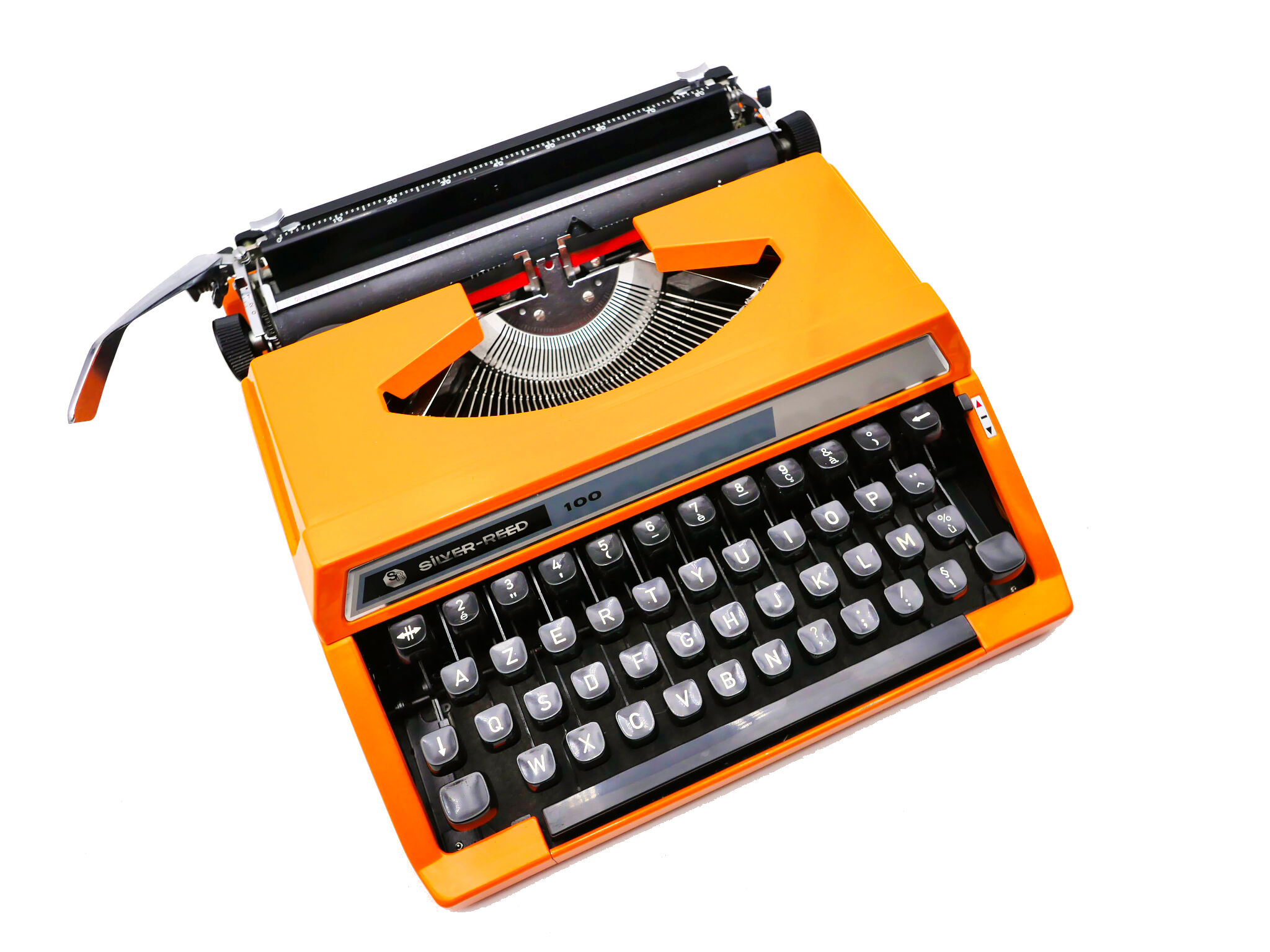 Silver typewriter reed 100 revised orange ribbon new