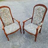 Pair Voltaire Armchairs
