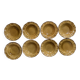 8 yellow ochre plates - adp faience de Provence