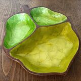 Solid Wood Appetizer Tray with 3 Compartments