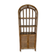 Vintage rattan shelving unit