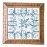 Very large ironstone trivet, 19th century, The Favorite bird