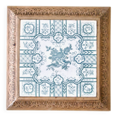 Very large ironstone trivet, 19th century, The Favorite bird
