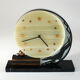 Art deco clock greyhound, marble and copper
