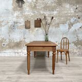 Solid wood farmhouse table