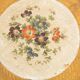 Vintage light blue decorative wooden plate, Italy, 1960s.