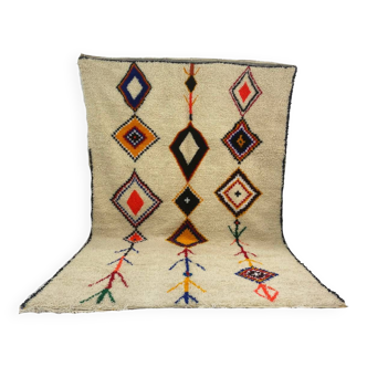 Handmade wool Berber rug 260 X 160 CM
