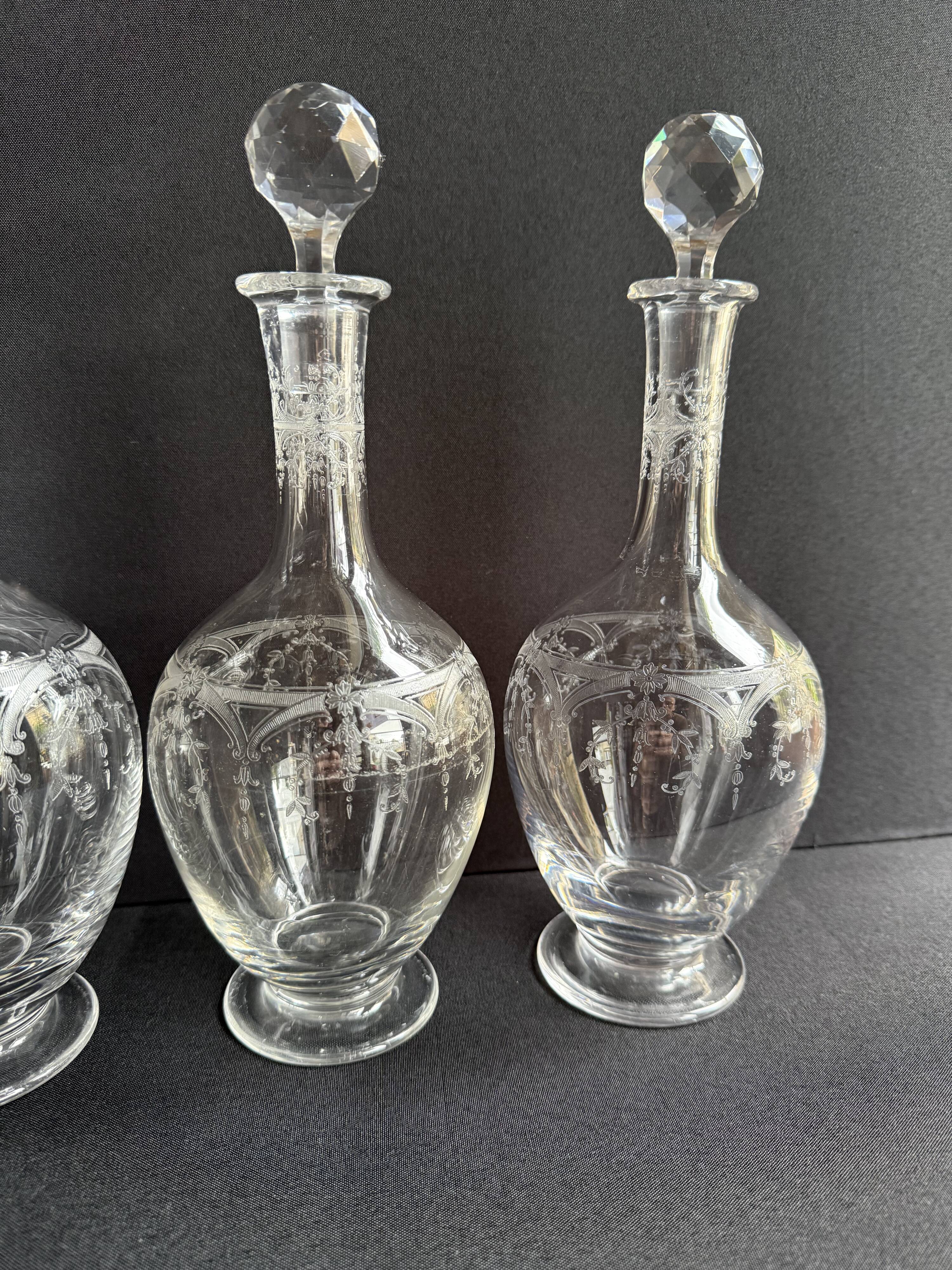 Saint Louis Manon carafe service (sold individually - Stock of 5)