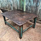 Industrial metal coffee table