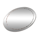 Bevelled oval mirror from the seventies