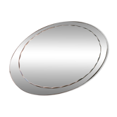 Bevelled oval mirror from the seventies