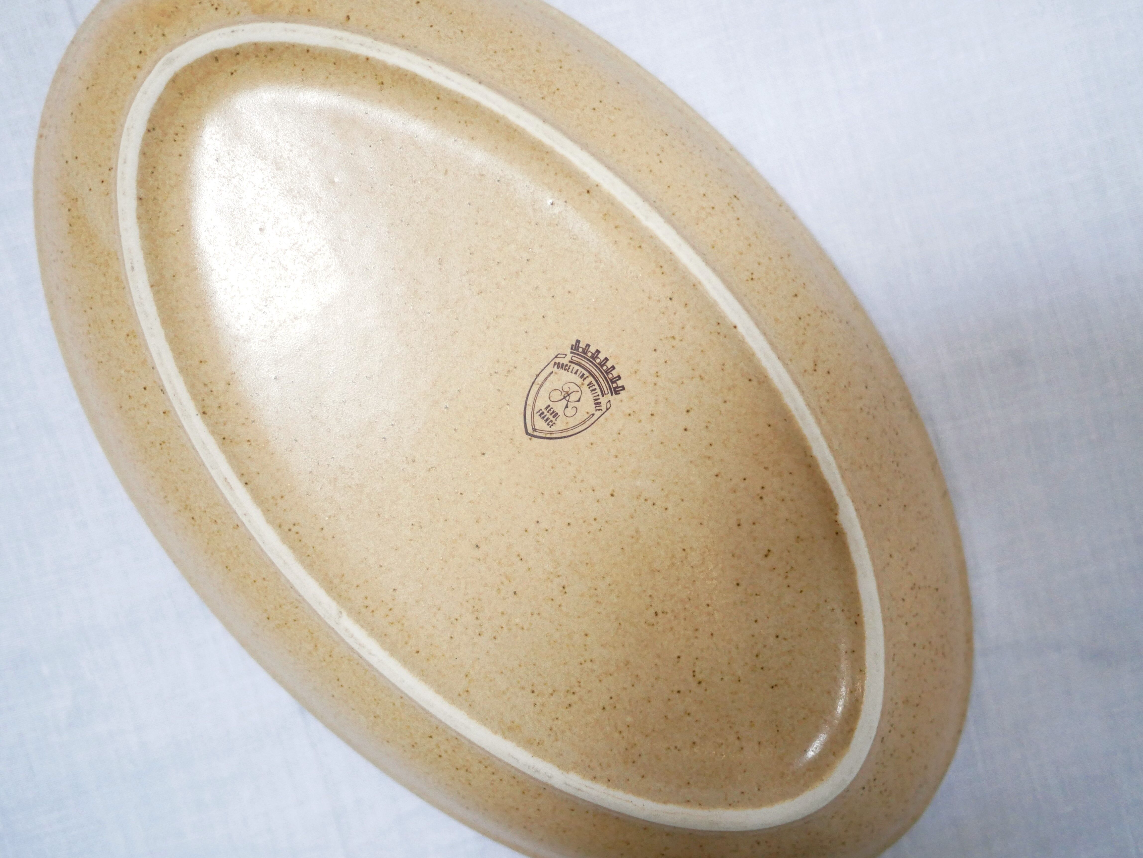 Vintage porcelain ravier by Maison Revol, France