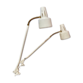 Pair of large industrial lamps 1950.