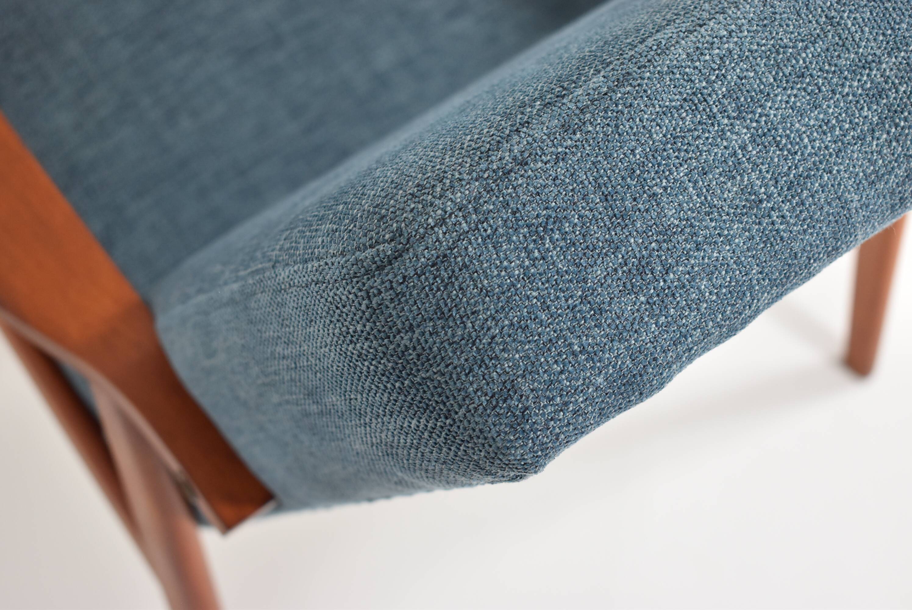Original club armchair "Snieżnik" 1960s, blue