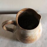 Pitcher broc grès vintage anse bec verseur