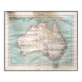 L'Australie, carte authentique imprimée en 1907