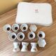 10 devil's egg cups and 2 porcelain salt cellars by Haviland and Le Tanneur 1920