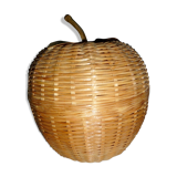 Apple box in vintage wicker