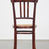 Original vintage Thonet design bistro chair with matte seat