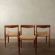 Vintage Danish Teak Dining Chairs by H.W. Klein for Bramin, 1960s, Set of 3