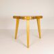 Modern Swedish Scandinavian stool in lacquered birch, 1970s.