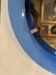Mirror framed by a blue glass circle, italy circa 1950