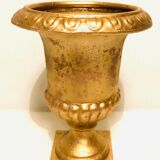Medici basin in gilded ceramic