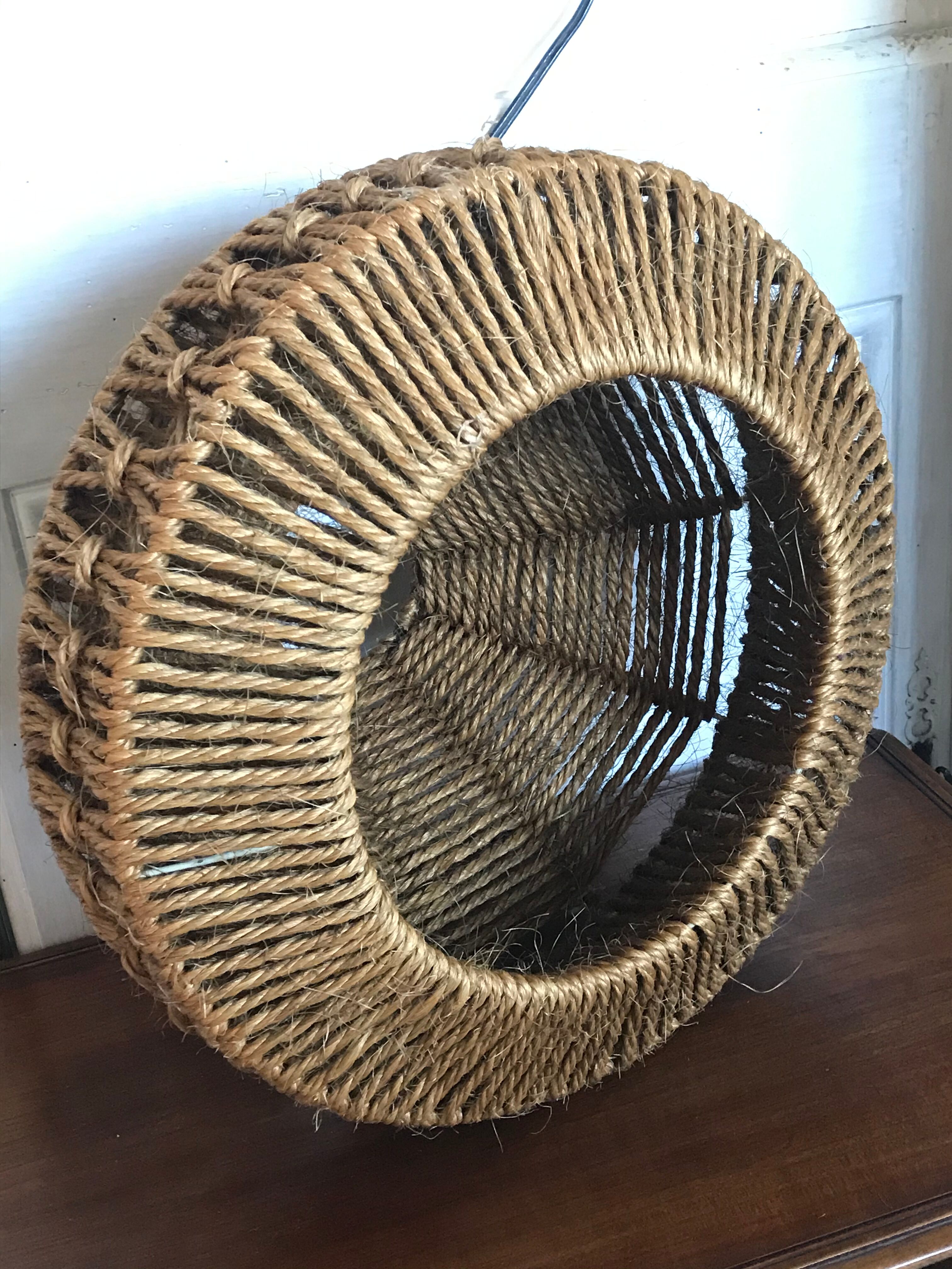 Vintage rope pendant lamp