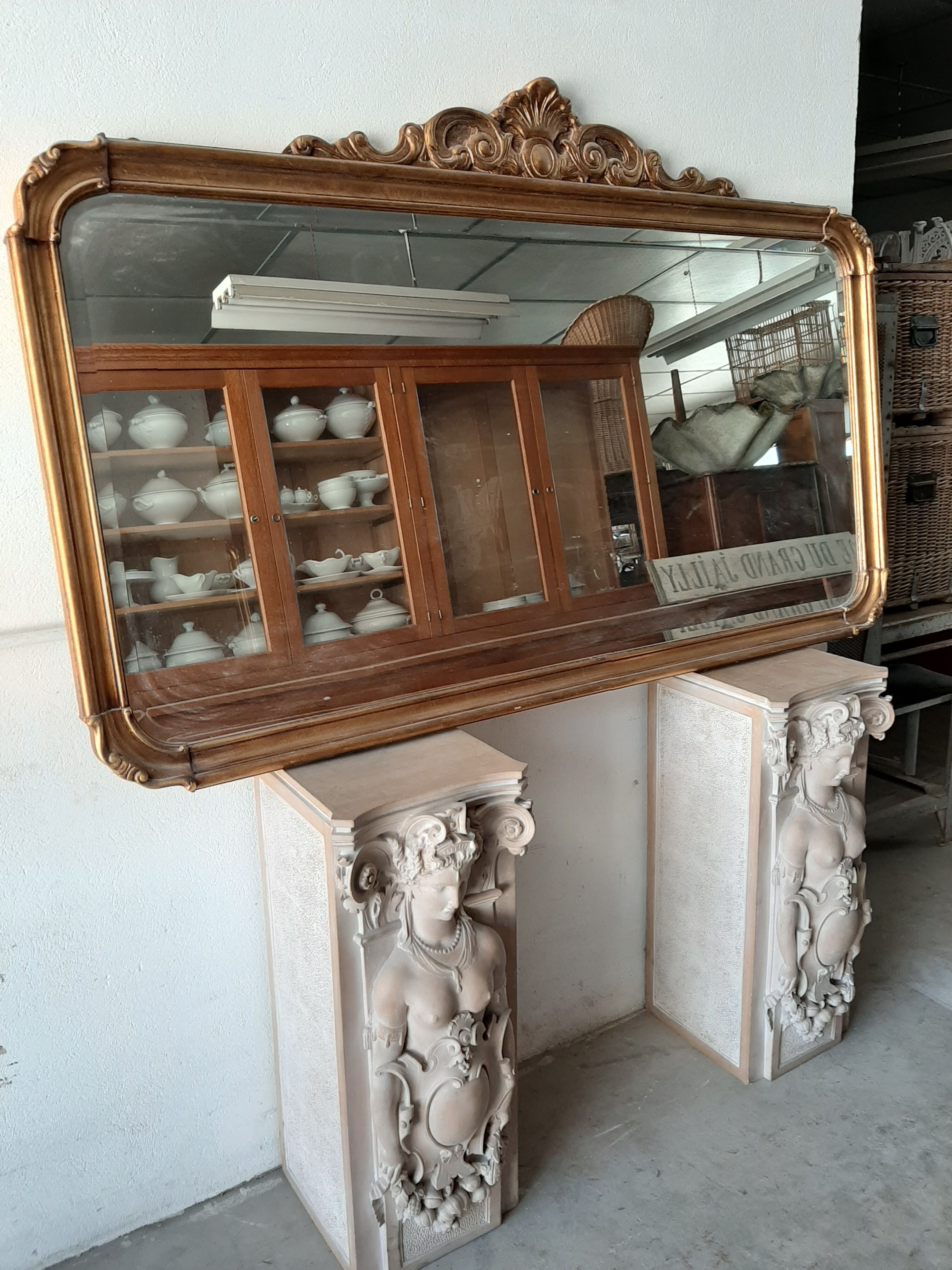 Mirror Louis XV style -185x115cm